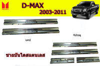 ชายบันไดสแตนเลส/สคัพเพลท Isuzu D-max 2003 20004 2005 2006 2007 2008 2009 20110 2011 รุ่น4ประตู/2ประตู/แคป