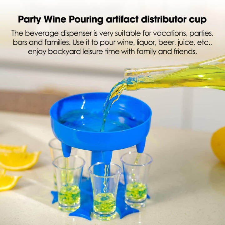 Bar Shot Dispenser,Cocktail Dispenser,Multiple 6 Shot Dispenser For