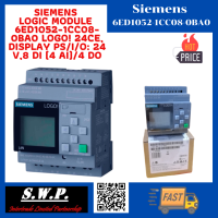 Siemens Logic Module 6ED1052-1CC08-0BA0 LOGO! 24CE, display PS/I/O: 24 V,8 DI (4 AI)/4 DO