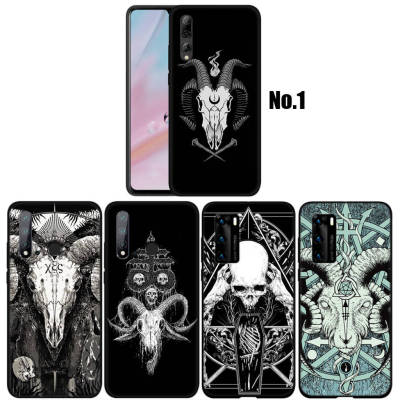 WA16 Demon Satan Goat Head Skull อ่อนนุ่ม Fashion ซิลิโคน Trend Phone เคสโทรศัพท์ ปก หรับ Huawei P10 P20 P30 Pro Lite Y5P Y6 Y6P Y7A Y8P Y9A Y8S Y9S Y7 Y9 Prime