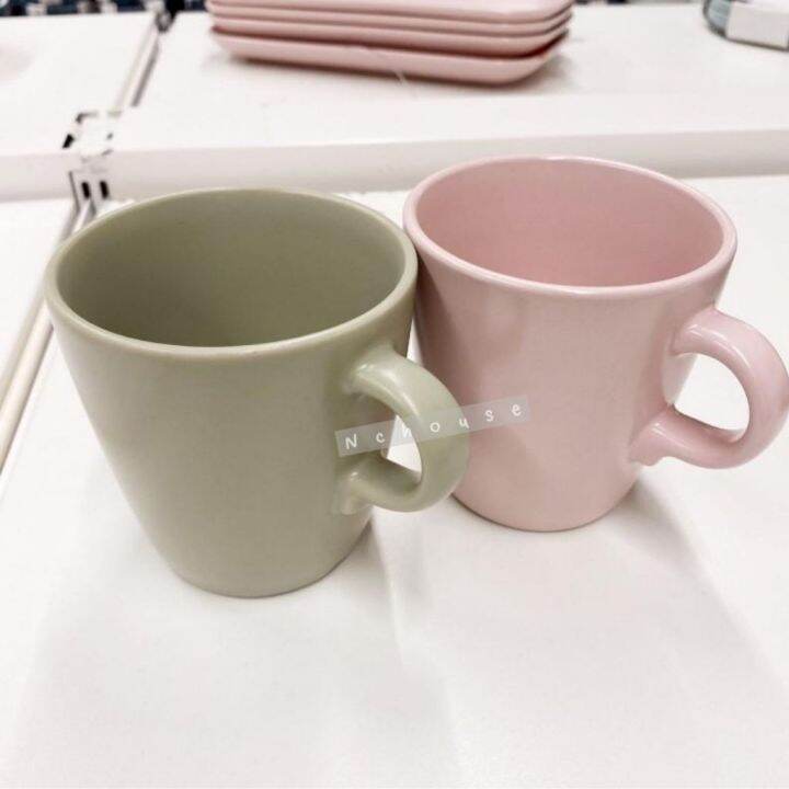 แก้วมัค-ikea-แก้วเซรามิค-แก้วชากาแฟ-370-มล-mug-เข้าไมโครเวฟได้-coffee-cup-อิเกียแท้