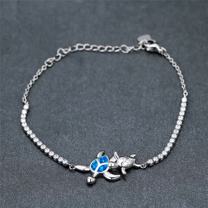 blue-fire-opal-sea-turtle-bracelet-white-zircon-small-round-stone-bracelet-rose-gold-silver-color-chain-bracelets-for-women-gift