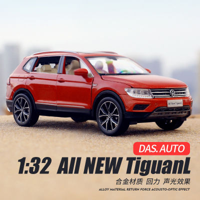 Sunghui 1/32 Volkswagen Tiguan L Alloy Car Model Warrior Sound And Light Toy Car Six-Door Off-Road Vehicle Box