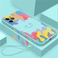 COD SDFGERGERTER Rainbow เคท ไอโฟน iPhone 12 Pro Max iPhone11 Soft TPU Case Strap เคส Apple iPhone12 Mini XS Max Slim Cover เคสโทรศัพท์