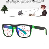 Hand Made Frame Square Oversized Frame Men Women Fashion Progressive Multi-focal Reading Glasses +0.75 +1 +1.25 +1.5 To +4