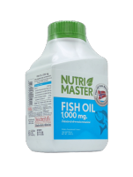 NUTRI MASTER FISH OIL 1000 MG 100 CAPS. (น้ำมันปลาจากนอร์เวย์โดยบริษัทยา) 1 กระปุก