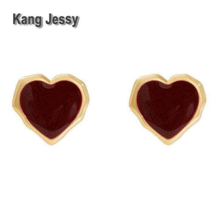 kang-jessy-ต่างหูผู้หญิงสีขาวและสีแดง-2023-แฟชั่นใหม่อารมณ์เกาหลีหรูหราเบาๆต่างหูเจ้าสาวระดับไฮเอนด์