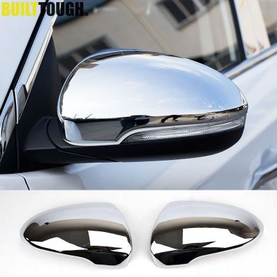 For Hyundai Tucson 2016 2017 2019 Chrome Side Door Mirror Cover Rear View Cap Molding Garnish Overlay Protector Car Styling 2pcs