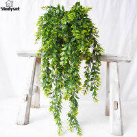 Studyset IN stock Artificial Hanging Plants Fake Vine Leaves For Wall Home Room Garden Wedding Garland Outside Decor