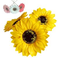 Free Stems Artificial and Dried Flower -Sunflower Soap Flower Head BouquetBox Decoration Collocation Flower Shop Supplies