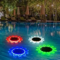 ✐ Solar Pool Lights Floating Lamp Submersible Underwater Light Swimming Pool Lantern Outdoor Led Floater Waterproof Pools Lighting