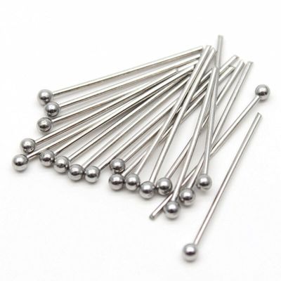 100pcs/lot Stainless Steel Handmade Ball Pins 20mm 30mm 40mm 50mm Manual Beading Connector Needles DIY Jewelry Accessories DIY accessories and others