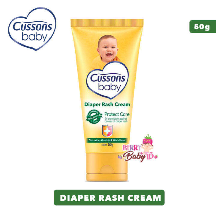Cussons Baby Protect Care Diaper Rash Cream Bayi Ruam Popok 50 Gram