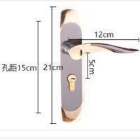 ENTRANCE LONG BACKPLATE LEVER HANDLE DOOR SET MODERN STYLE LOCK HARDWARE #5 Door Hardware Locks