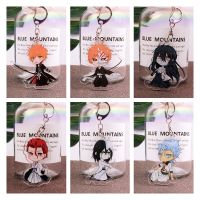 Hot Anime BLEACH Figures Kurosaki ichigo Aizen Sousuke Ulquiorra cifer Cosplay Acrylic Keychain Cute Bag Pendant Fans Xmas Gifts