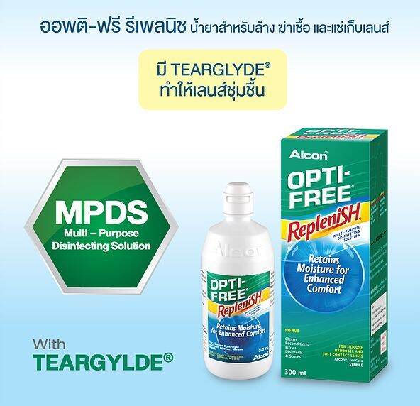 น้ำยาทำความสะอาดคอนแทคเลนส์-alcon-ออลคอน-รุ่น-opti-free-replenish-bv