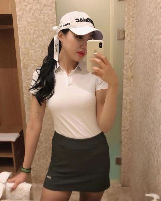 New golf clothing womens new short-sleeved summer sports and leisure top temperament lapel polo shirt G4 Le Coq Castelbajac XXIO Amazingcre J.LINDEBERG☫☃☃