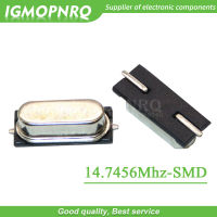 50ชิ้น SMD HC-49S 14.7456เมกะเฮิร์ตซ์20ppm 20pF ควอตซ์แร่คริสตัล