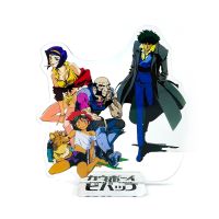 【CW】Cowboy Bebop Spike Spiegel Jet Black Faye Valentine Ed Ein acrylic stand figure model plate holder cake topper anime