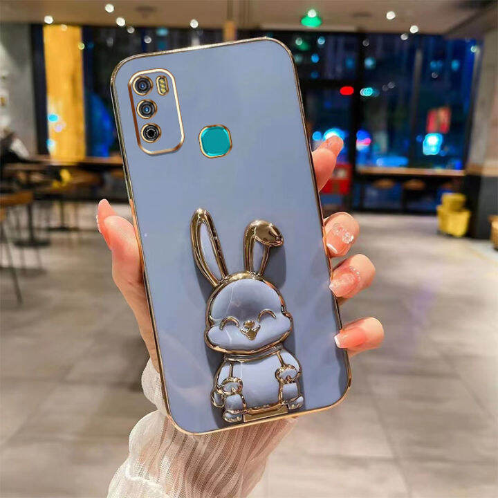 andyh-new-design-for-infinix-hot9-play-x680-x680b-x680c-case-luxury-3d-stereo-stand-bracket-smile-rabbit-electroplating-smooth-phone-case-fashion-cute-soft-case