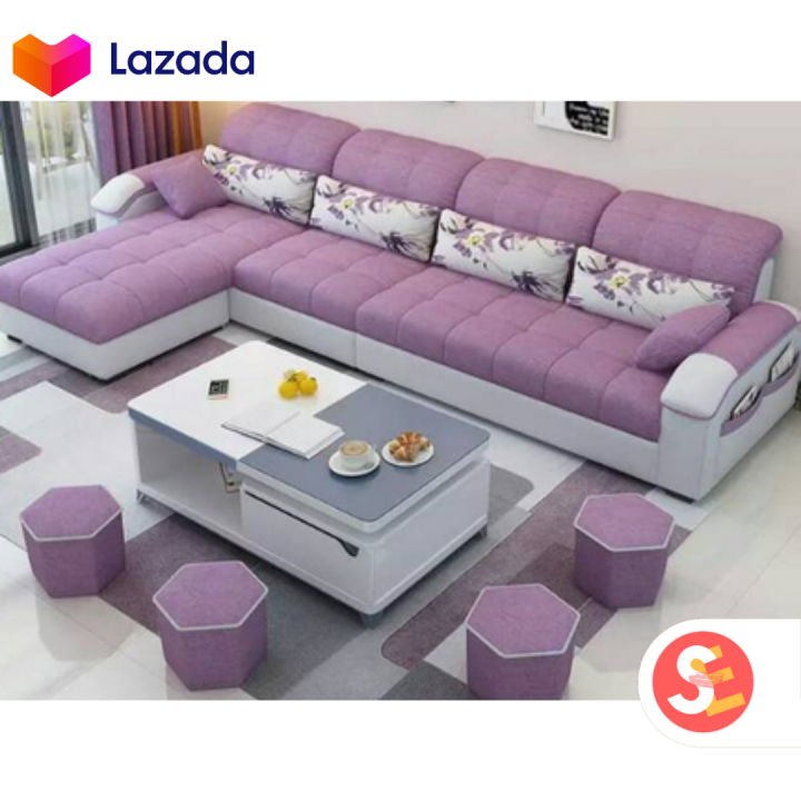 SOFA MINIMALIS RUANG TAMU | SOFA L MINIMALIS | FREE ONGKIR JABODETABEK ...