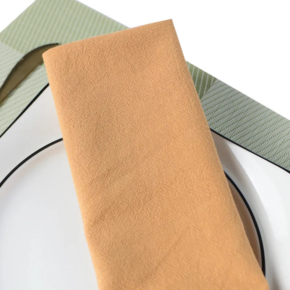 Set Of 12 30x45cm Table Cloth Napkins Cotton Durable Fabric Reusable  Uniform Color For Kitchen Dining Easter Wedding Decoration