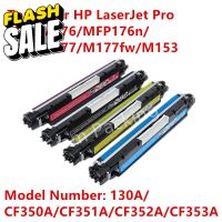 ตลับหมึกเทียบเท่า รุ่น 130A/CF350A/CF351A/CF352A/CF353A ใช้กับ HP Laser Pro MFP M176/M176n/MFP M177/M177fw/M153 #หมึกปริ้น  #หมึกสี  #หมึกปริ้นเตอร์  #หมึกเครื่องปริ้น hp