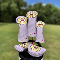 ஐ♗ Lucky flower Golf Wood Cover Driver Fairway Hybrid Waterproof Protector Set Durable Golf head Club Putter Covers