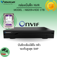 VStarcam กล่องบันทึก Eye4 NVR N8216 16CH พร้อม ฮาร์ดดิสก์ WD 1TB By.Cam4U