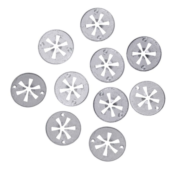 10pcs-exhaust-heat-shield-clip-nut-washers-external-heat-insulation-cotton-pad-iron-sheet-engine-fire-board-buckle-chrome-trim-accessories