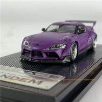 IG 1:64รุ่นรถ PANDEM Supra โลหะผสมหล่อตายยานพาหนะ-สีม่วงด้าน