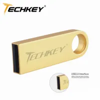 Usb แฟลชไดรฟ์ Techkey Pendrive 4GB 8GB 16GB 32GB โลหะสี่เหลี่ยมผืนผ้าใหม่ล่าสุดแฟชั่น Usb 2.0ไดร์ฟปากกาการ์ดหน่วยความจำ U ดิสก์ของขวัญ