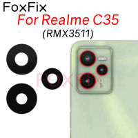 A Kaca Kamera Belakang Belakang untuk Penggantian Realme C35 RMX3511 dengan Pelekat Pelekat