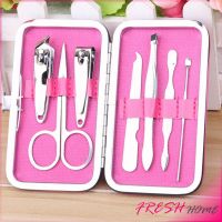 +โปรโมชั่นแรง+ กรรไกรตัดเล็บ ชุด 7 ชิ้น ชุดเครื่องมือทำเล็บ พร้อมส่ง คละสี Nail clippers ราคาถูก เล็บ กรรไกร เล็บขบ เล็บเท้า มีดตัด กรรไกรตัดเล็บ คีมตัดเล็บ ตะไบเล็บ  ทาเล็บ สีเล็บ เพ้นเล้บ