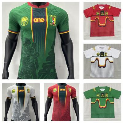 2022 2023 2024 Cameroon Home Mens Football Shirt National Team Top Quality Player Edition Jersey with Boutique 22 23 Player Edition Cameroon National Team Home Soccer Jersey 2022 2023 World Cup Football Shirt Quick Dry And Breathable