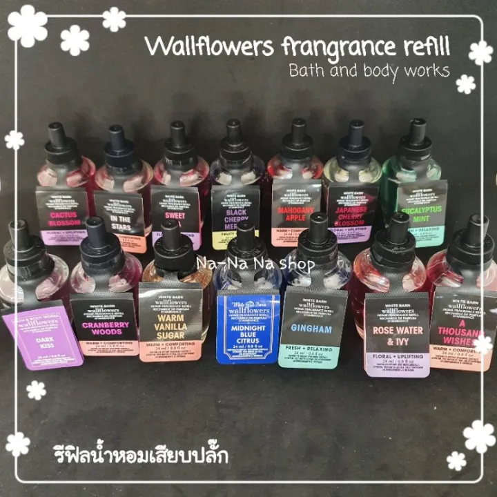 รีฟิลน้ำหอมเสียบปลั๊ก 24 ml. Bath and body works wallflowers fragrance
