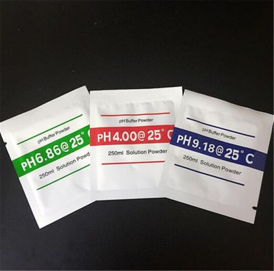 1ชุด (1 X PH4 Calibration Powder 1 X PH6.86 Calibration Powder 1 X PH9.18 Calibration Powder)PH Test Meter Measure Calibration