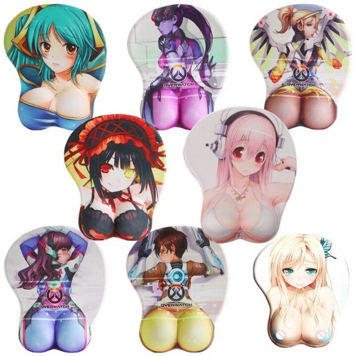 16types-new-gaming-mouse-pad-anime-cute-girls-pattern-creative-design-3d-silicone-mouse-pad-creative-wrist-rest-support-freeship