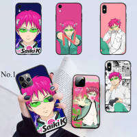 74FFA Saiki Kusuo อ่อนนุ่ม High Quality ซิลิโคน TPU Phone เคสโทรศัพท์ ปก หรับ iPhone 7 8 11 12 13 14 Pro XS Max SE X XR Plus SE