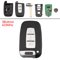 Kumsun 3ปุ่ม434เมกะเฮิร์ตซ์ keyless เจียระไนพลิกกุญแจรีโมท FOB ID467952ชิปสำหรับ Hyundai I30 I Ix35ปฐมกาล Equus Veloster ทูซอนฮุนได