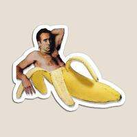 Nicolas Cage Banana Magnet Magnetic Home Refrigerator Stickers Funny Baby for Fridge Organizer Kids Toy Decor Cute Children