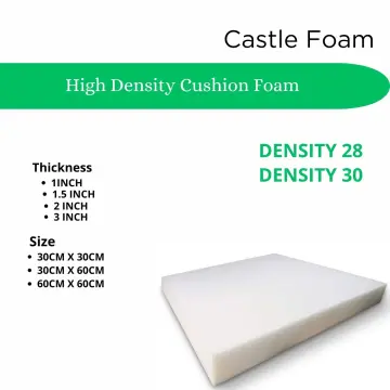 High Density Upholstery Foam Cushions Seat Pad Sofa, Replacement Cut to any  size