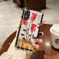 เคส YJD สำหรับ OPPO Reno8 T A58 A78ดอกไม้จีน A58X เคสโทรศัพท์ขอบตรงกันกระแทก