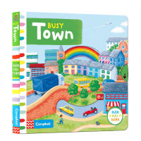 English original childrens picture book busy series busy town cardboard organ operation activity book childrens Enlightenment learning parent-child education interactive learning