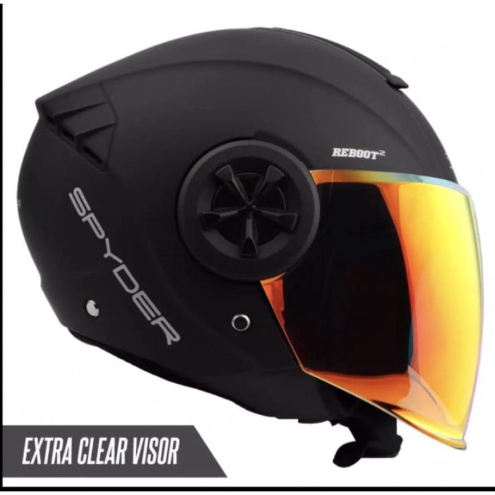 helmet Spyder Reboot2 halfface - FREE EXTRA LENS | Lazada PH