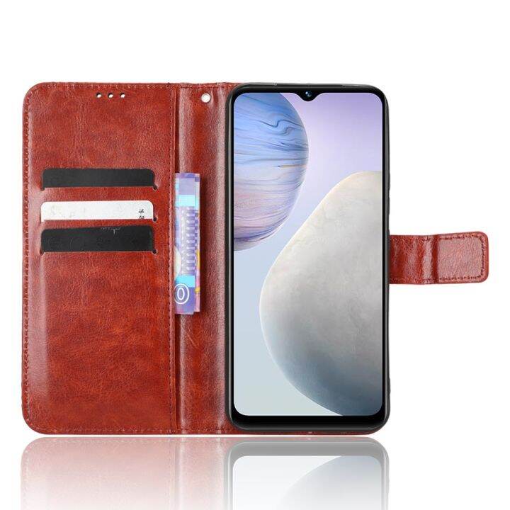 เคส-y02แบบฝาพับสำหรับ-vivo-เคสแท่นวางโทรศัพท์แบบ-y02มีกระเป๋าเงินเคส-pu-หนังกลับ