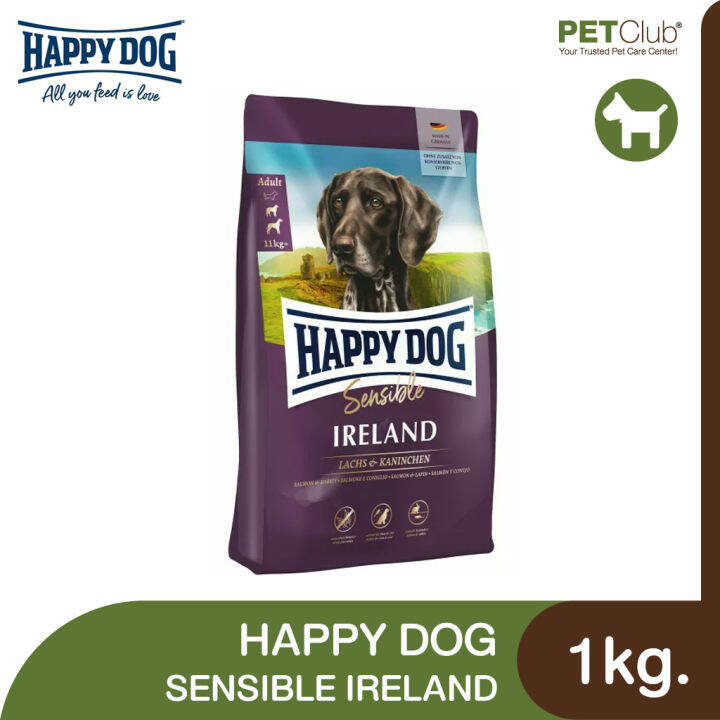 petclub-happy-dog-sensible-ireland-อาหารสุนัขโตพันธุ์ใหญ่-สูตรดูแลผิวหนังและขน-2-ขนาด-1kg-4kg