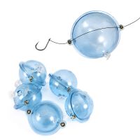 5 Pcs/Set Fishing Float Clear Round Balls Hollow Bubble Surface Floats Tackle Thrower ABS Plastic Outdoor Sea Fishing Accessory Accessories