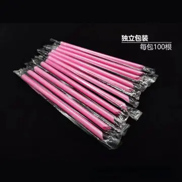 100*10mm Straws Extra Wide Fat Jumbo Boba Bubble Tea Drinkings Straw ^