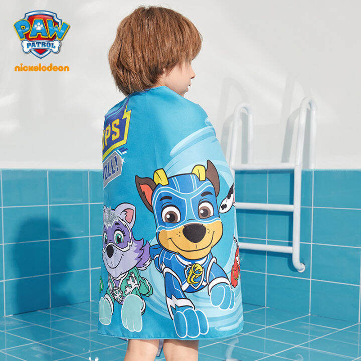 เด็กอาบน้ำและชายหาดผ้าขนหนูผ้าฝ้ายนุ่ม-23-x-47-paw-patrol-chase-skye